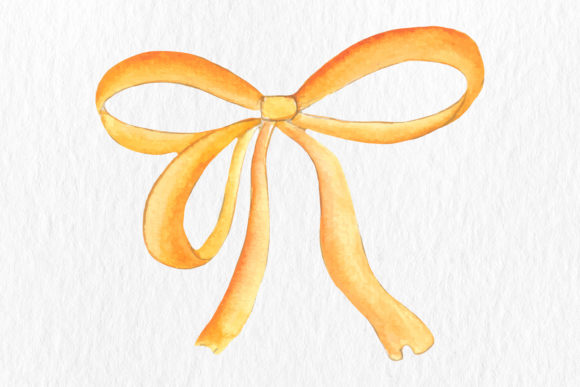 Beautiful Watercolor Ribbon Illustrations