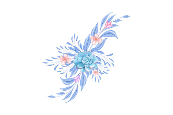 Digital Clipart Floral Watercolor 20 & Illustrations