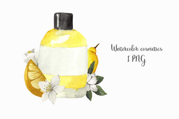 Watercolor Cosmetic Beauty Skin Care Illustrations